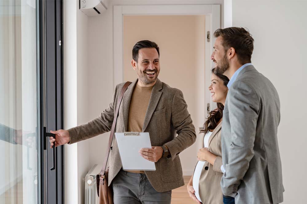 Property Manager with couple